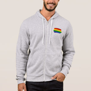 LGBT Pride Flag Rainbow Glitter Scribble Hoodie