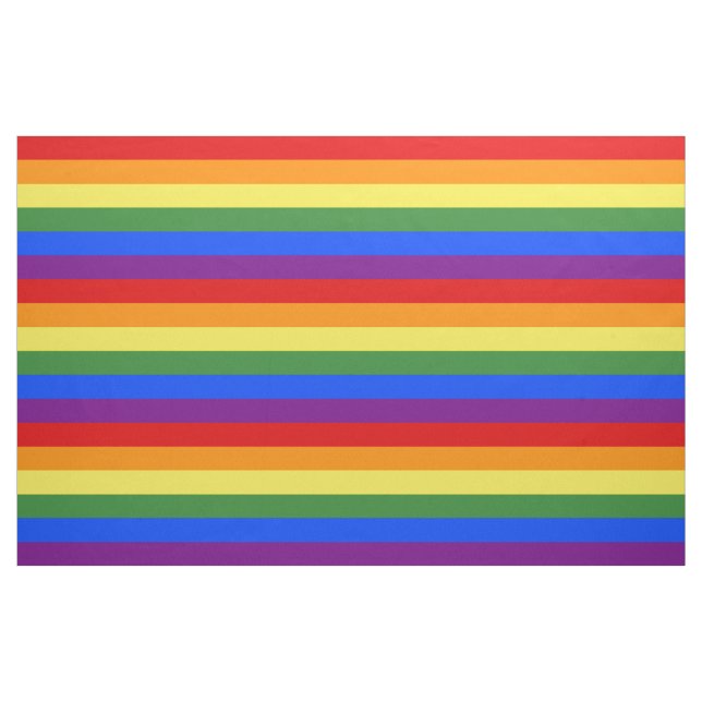 LGBT Pride Flag Rainbow Stripes Fabric (Fat Quarter)