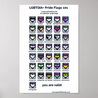 LGBT Pride Flags Identifier Poster