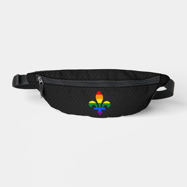 LGBT pride fleur-de-lis  Bum Bags (Front)