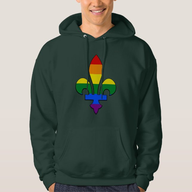 LGBT pride fleur-de-lis Sweatshirt (Front)