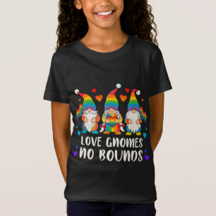 LGBT Pride, Garden Gnomes, Rainbow Colours T-Shirt