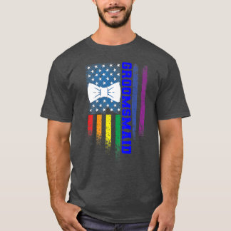 Lgbt Pride Gay Bachelor Party Engagement 1348  T-Shirt