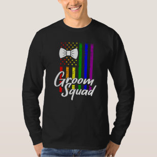 Lgbt Pride Gay Bachelor Party Engagement 1 T-Shirt