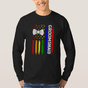 Lgbt Pride Gay Bachelor Party Engagement T-Shirt