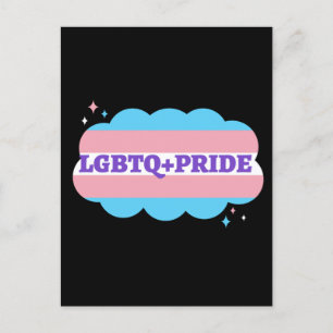 LGBT+Pride. Gay- rainbow love. Postcard