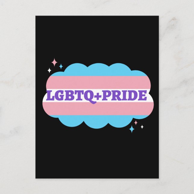 LGBT+Pride. Gay- rainbow love. Postcard (Front)