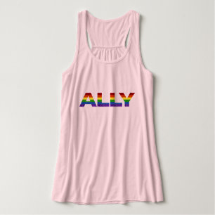 LGBT Pride Glitter Ally Singlet