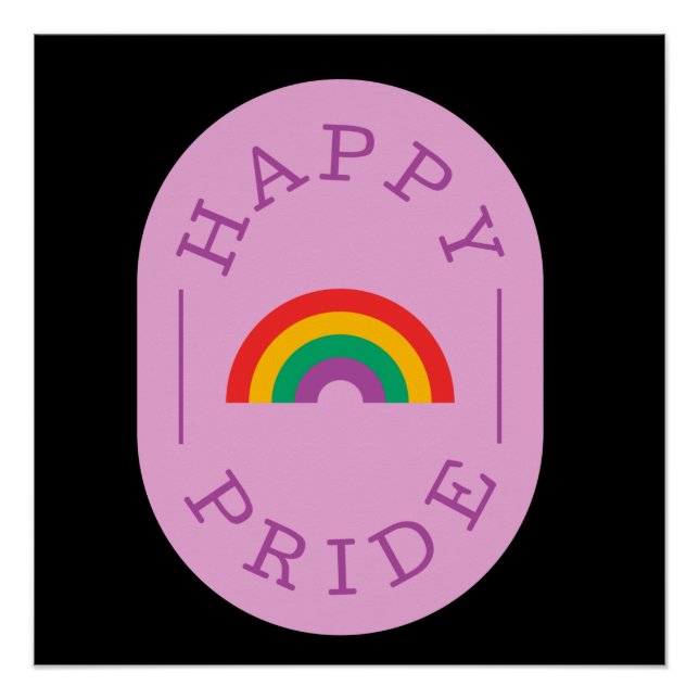 LGBT-Pride. Happy pride. Gay love.     Poster (Front)