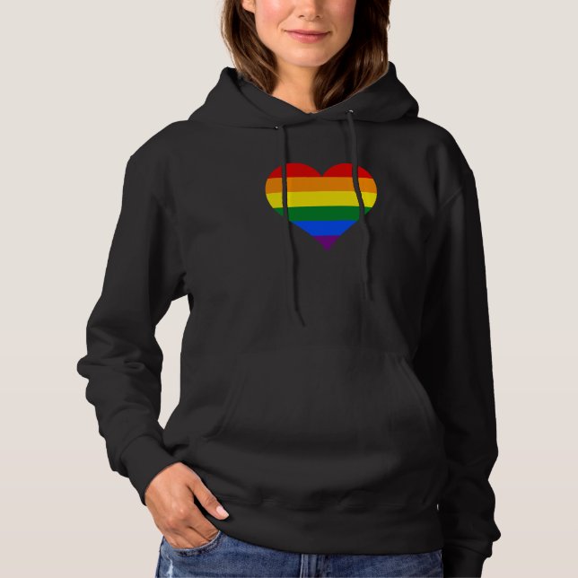 LGBT pride heart Hoodie (Front)