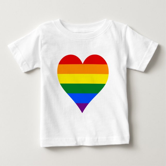 LGBT pride heart T-Shir Baby T-Shirt (Front)
