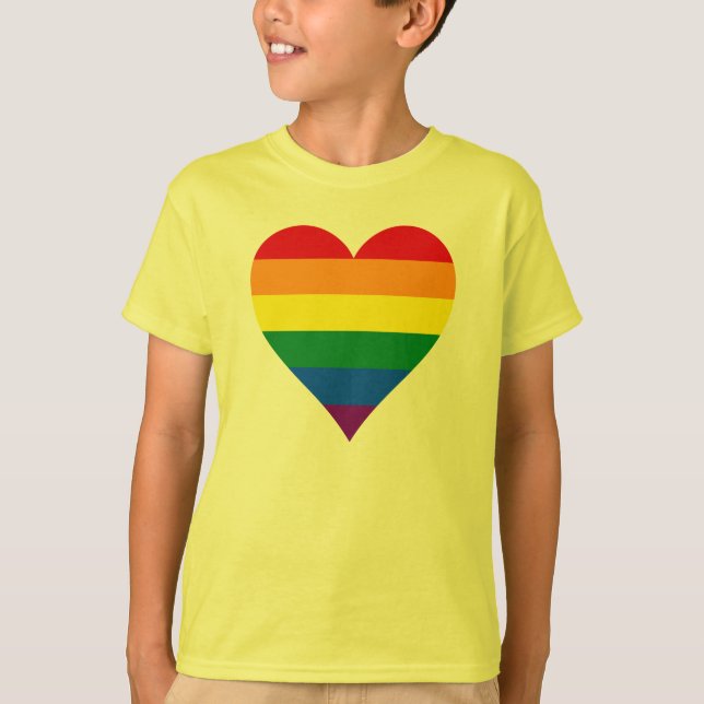 LGBT pride heart T-Shirt (Front)