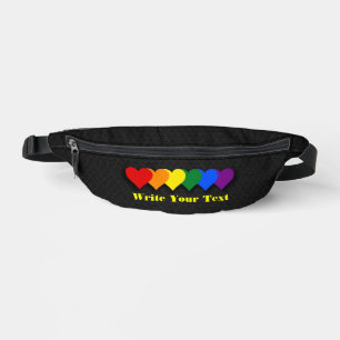 LGBT pride hearts  Bum Bags