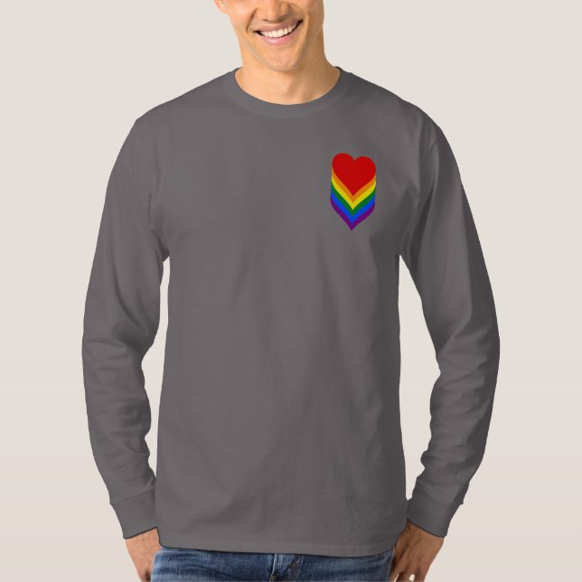 LGBT pride hearts Shirt (Front)