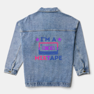 LGBT Pride I m A Mixtape Bisexual LGBTQ Support Eq Denim Jacket
