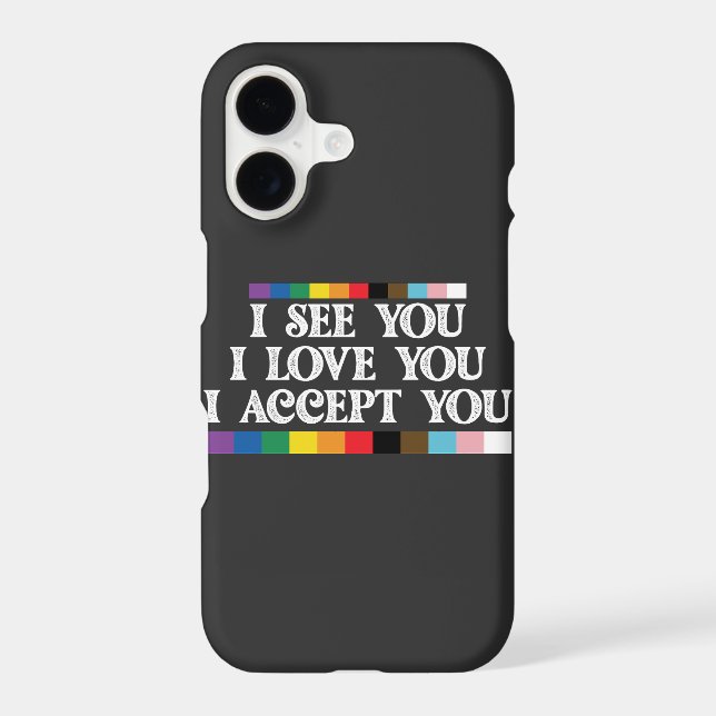 LGBT Pride I See Love Accept You Support Samsung Galaxy S21 Case (Back)