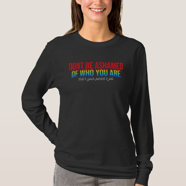 Lgbt Pride Inspiring Quotes 3 T-Shirt (Front)