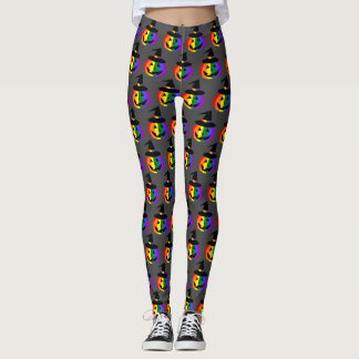 LGBT+ Pride Jack-O'-Lantern Leggings