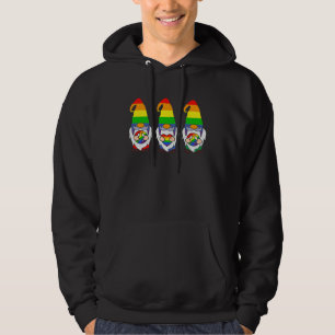 LGBT Pride LGBTQ Rainbow Gnomies Proud with my Gn Hoodie
