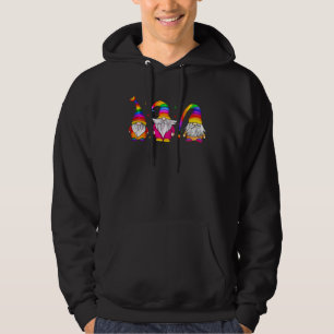 LGBT Pride LGBTQ Rainbow Gnomies  Proud with my Gn Hoodie