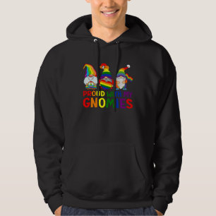 LGBT Pride LGBTQ Rainbow Gnomies  Proud with my Gn Hoodie