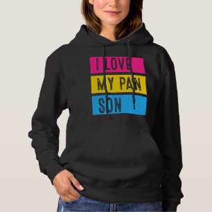 LGBT Pride Love My Pan Son Pansexual Support Famil Hoodie
