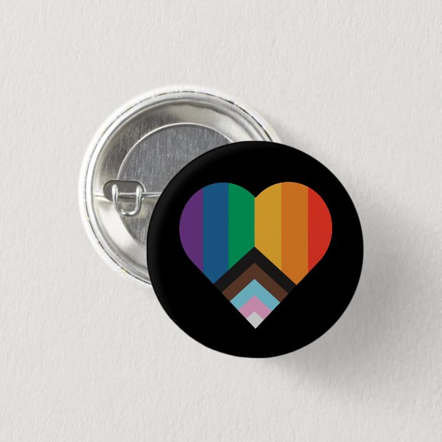LGBT+pride love. Rainbow flag     3 Cm Round Badge (Front & Back)