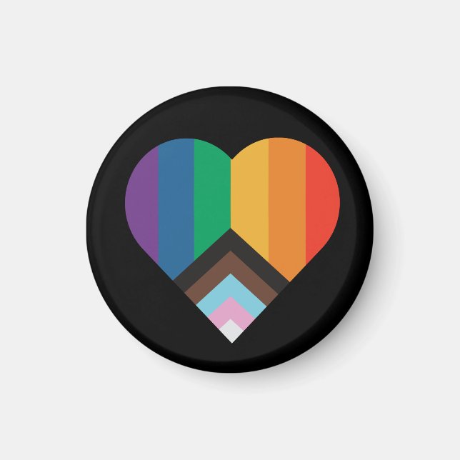 LGBT+pride love. Rainbow flag         Magnet (Front)