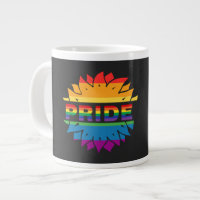 LGBT+Pride love. rainbow flower   Coffee Mug