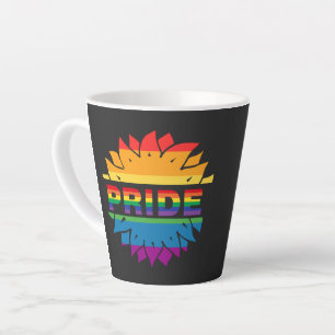 LGBT+Pride love. rainbow flower Coffee Mug