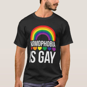 LGBT Pride Lover Rainbow Flag Support Homophobia I T-Shirt