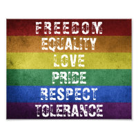LGBT Pride Modern Rainbow Stripes Flag