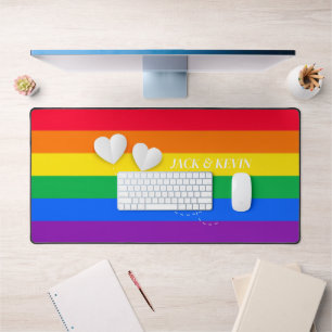 LGBT Pride Month Gay Lesbian Bisexual Personalise Desk Mat