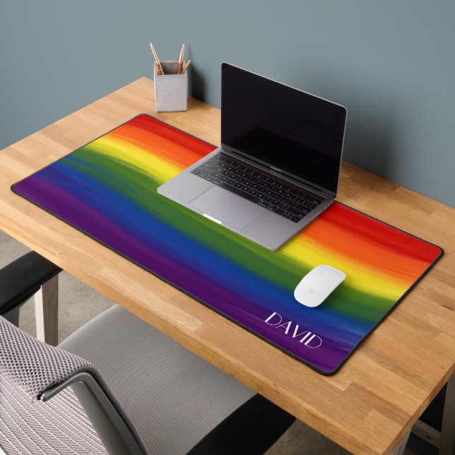 LGBT Pride Month Gay Lesbian Bisexual Transgender Desk Mat (Office 2)
