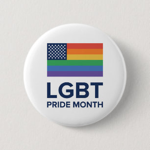 LGBT Pride Month   United States 6 Cm Round Badge