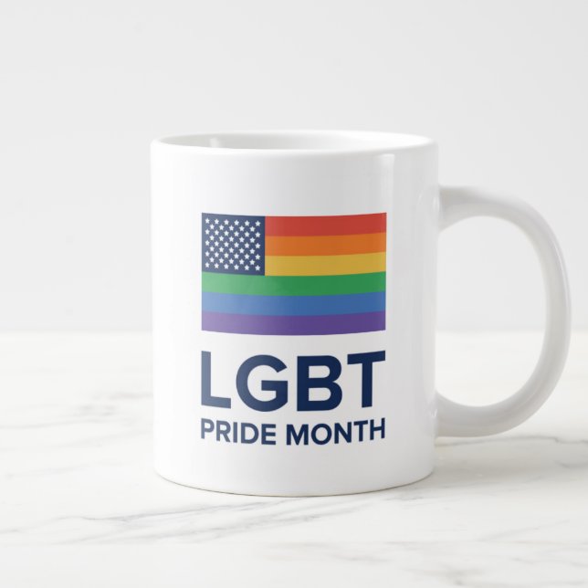 LGBT Pride Month | United States Large Coffee Mug (Right)
