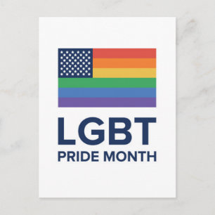LGBT Pride Month United States Postcard