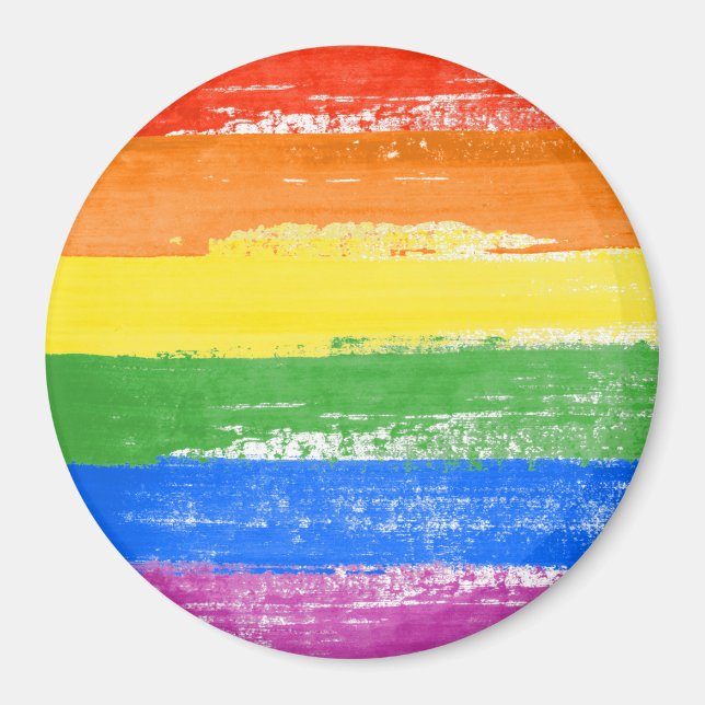 LGBT Pride Paint Magnet (Front)