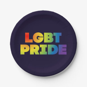 LGBT PRIDE PAPER PLATE