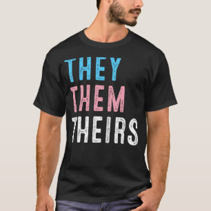 LGBT Pride Pronouns They Them Theirs Transgender G T-Shirt