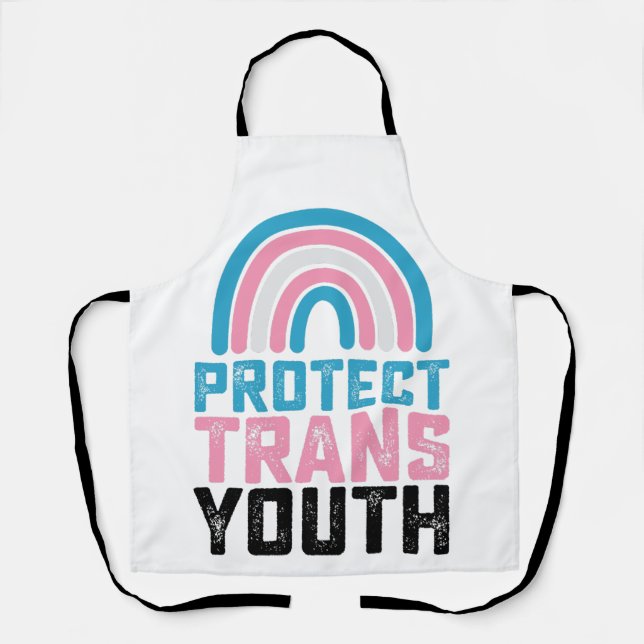 LGBT Pride Protect Trans Transgender Youth Kids Apron (Front)