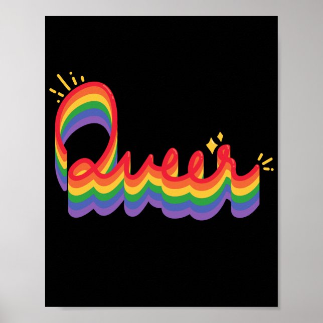 LGBT+ Pride. Queer love. Poster (Front)