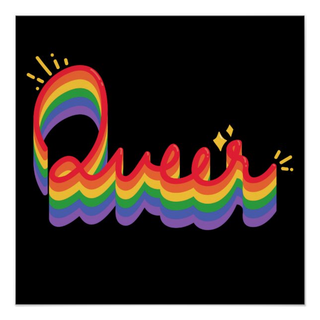 LGBT+ Pride. Queer love. Poster (Front)