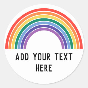 LGBT Pride Rainbow  Classic Round Sticker
