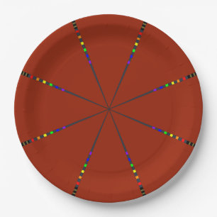 LGBT Pride Rainbow Colors Paper Plate
