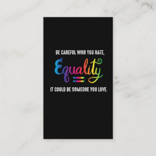 LGBT Pride Rainbow Equality Gift Business Card