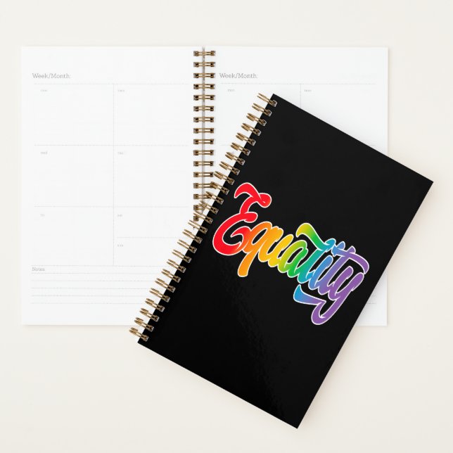 LGBT Pride Rainbow Flag Equality Planner (Display)