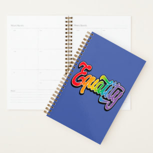 LGBT Pride Rainbow Flag Equality Planner