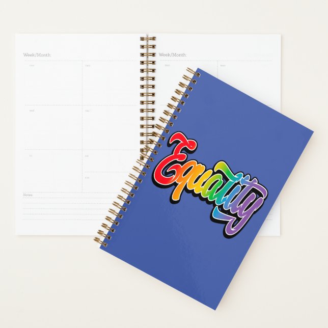 LGBT Pride Rainbow Flag Equality Planner (Display)