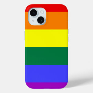 LGBT Pride Rainbow Flag iPhone 15 Case